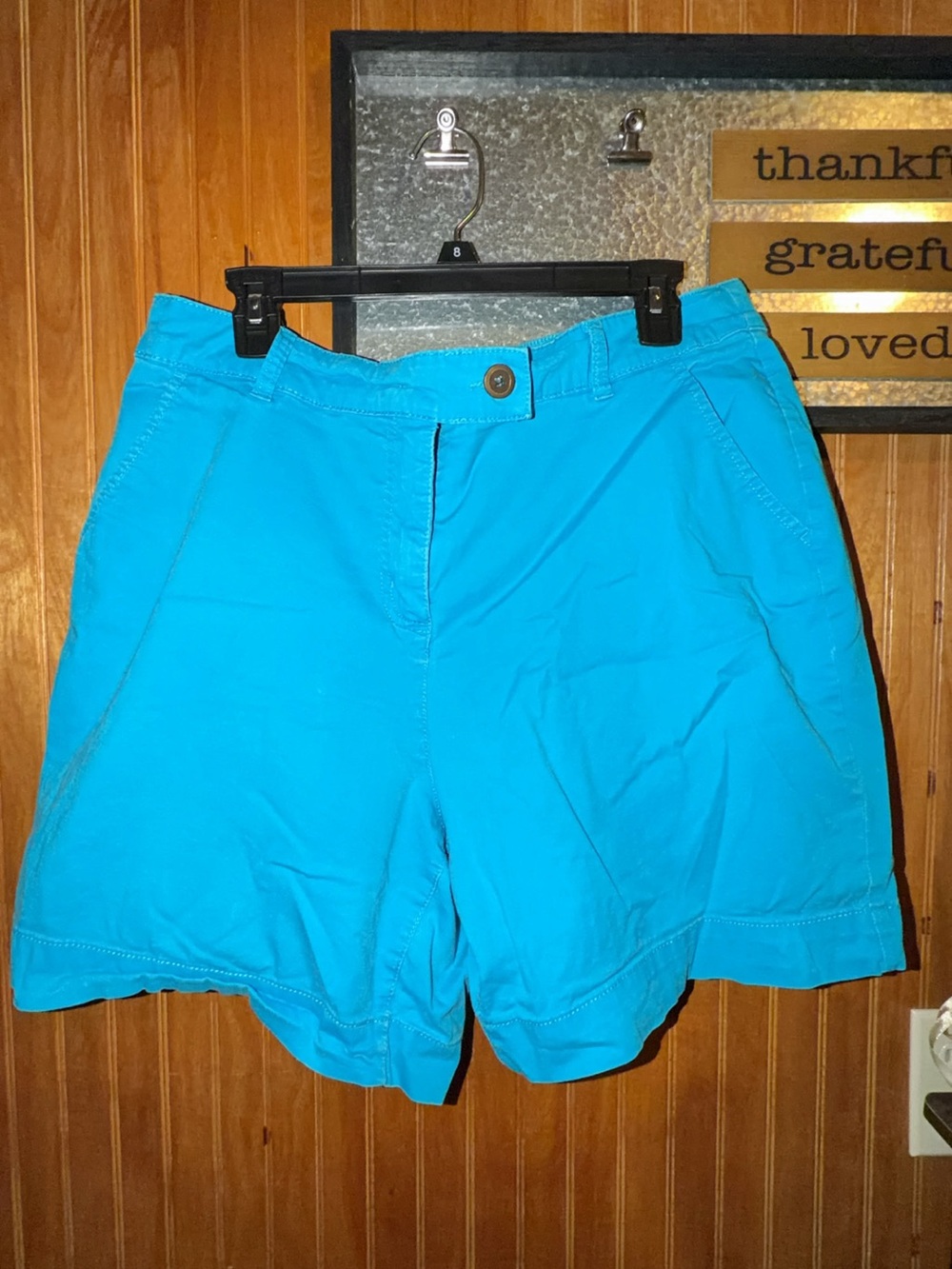 Kim Rogers Bright Turquoise Bermuda Shorts
